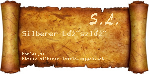 Silberer László névjegykártya